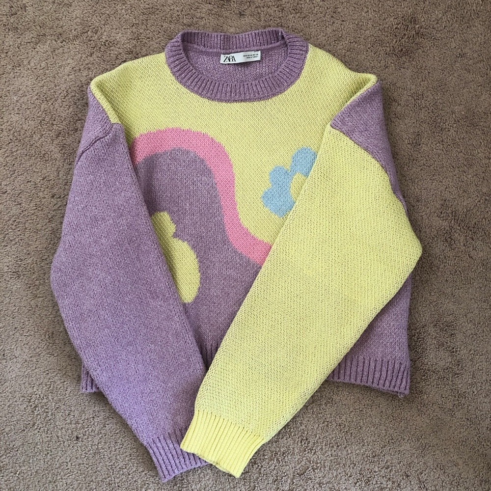 Spring Floral Pattern Zara Sweater